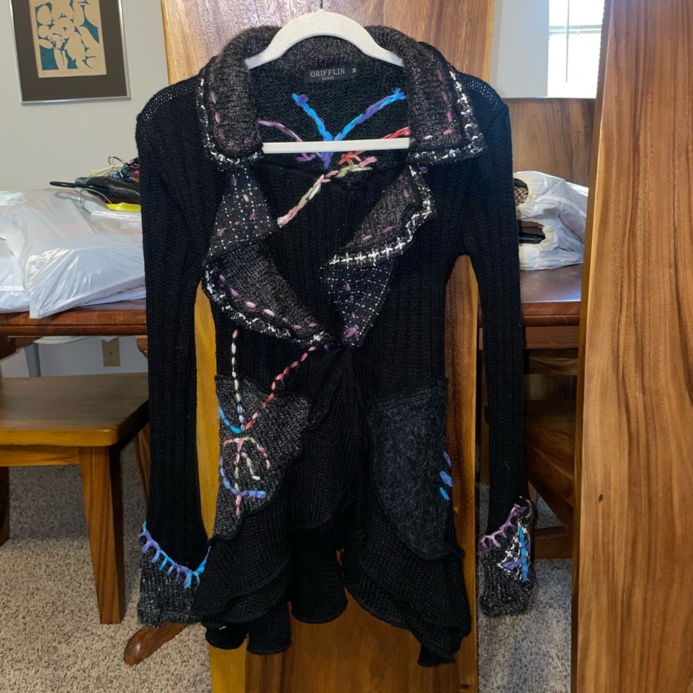 GRIFFLIN PARIS VINTAGE CARDIGAN